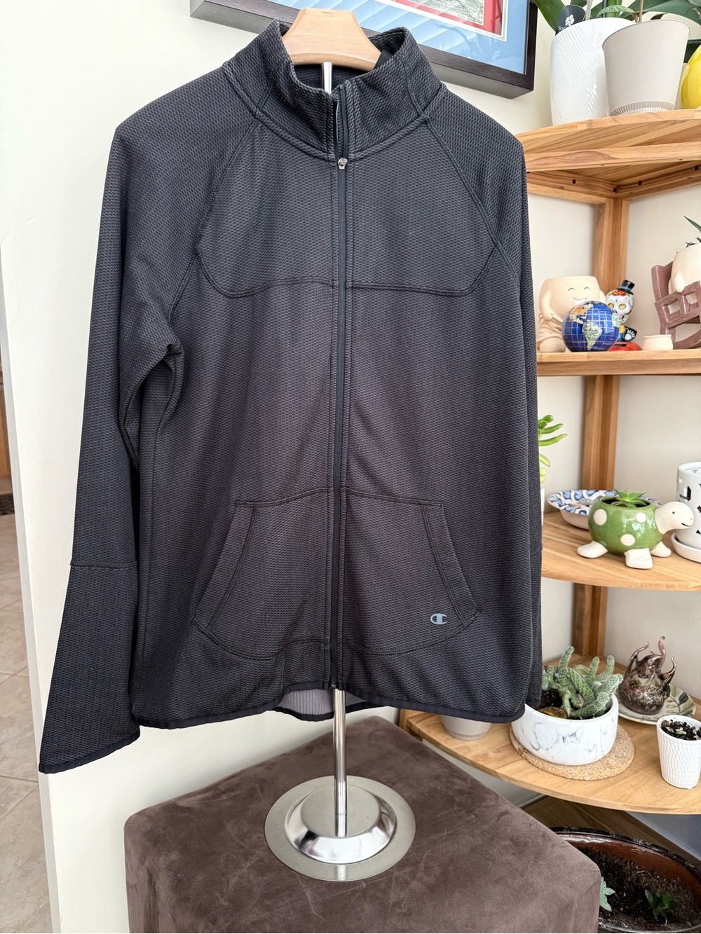 Champion Black Full-Zip Sweater Jacket